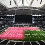 Gradas, césped, logos: los estadios de la NFL se transforman para el Mundial de fútbol
